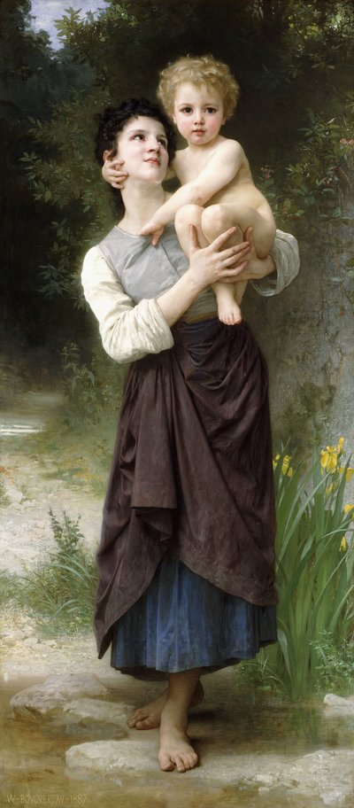 兄弟姐妹，1887年 作者 威廉·阿道夫·布格罗