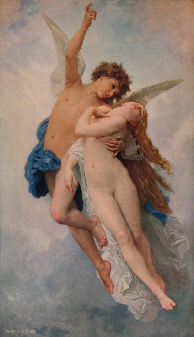 丘比特与普赛克（1889，1938） 作者 William Adolphe Bouguereau