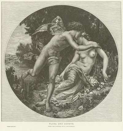 Flora和Zephyr 作者 William Adolphe Bouguereau