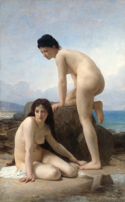 沐浴者》，1884年。 作者 威廉·阿道夫·布格罗