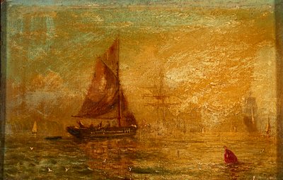 划船出海（板上油画） 作者 威廉·阿道夫·克奈尔