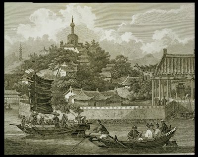 皇宫花园景观，北京，细节，由Samuel Smith，酒吧雕刻。作者：G. Nicol，1796 作者 威廉·亚历山大