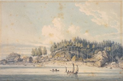 友好湾 (Friendly Cove), 努特卡湾, 温哥华岛 作者 威廉·亚历山大