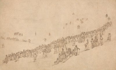 1799 年 8 月 1 日肯特郡志愿者皇家检阅后，在梅德斯通莫特公园学习晚餐 作者 威廉·亚历山大