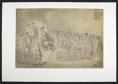 WD 961, f.57 插图 154 马戛尔尼与乾隆的首次会面 作者 威廉·亚历山大