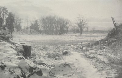 无题冬季风景，约1900年。 作者 威廉·B·波斯特