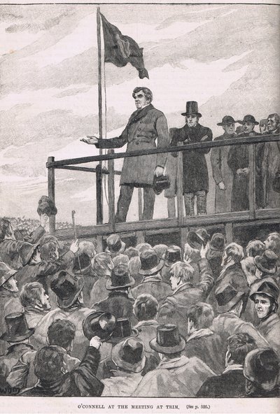 奥康尔在Trim会议上的插图，来自卡塞尔的“英国插图史”，于1910年出版 作者 威廉·巴恩斯（William Barnes）羊毛