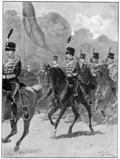 1894年，女王在温莎公园对第1个约曼里旅进行了回顾。 作者 威廉·巴恩斯（William Barnes）羊毛
