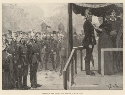 回顾海德公园的伦敦消防队 作者 威廉·巴恩斯（William Barnes）羊毛
