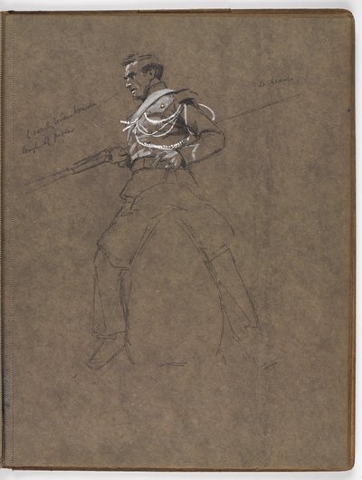 威廉·巴恩斯·沃尔伦（William Barns Wollen）的油画研究，国旗：1811年5月16日在阿尔布黑拉（Albuhera）。 作者 威廉·巴恩斯（William Barnes）羊毛