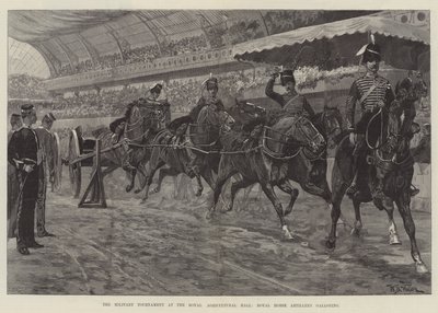 皇家农业大厅的军事比赛，皇家马炮兵疾驰 作者 William Barnes Wollen