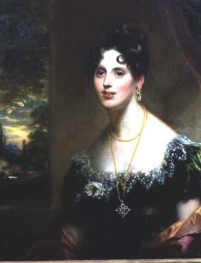 玛丽-玛莎-贝尔斯福德，菲茨赫伯特夫人艾格尼丝的妹妹，约1805年 作者 威廉·比奇