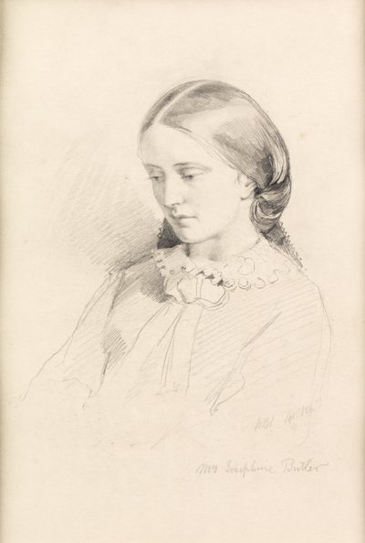 约瑟芬·巴特勒（Josephine Butler），早期女权运动家，1856年 作者 威廉·贝尔·斯科特