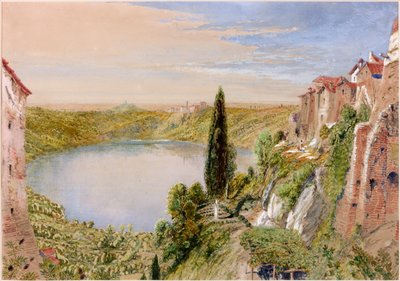 内米湖，1862年（不列颠哥伦比亚省，铅笔和纸张） 作者 William Bell Scott