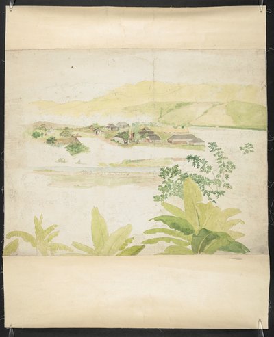 牙买加克拉伦登幸运谷庄园水彩画 作者 威廉·贝瑞曼
