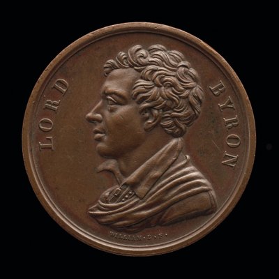 拜伦勋爵，1788-1824，诗人[正面]，1824。 作者 威廉·宾菲尔德