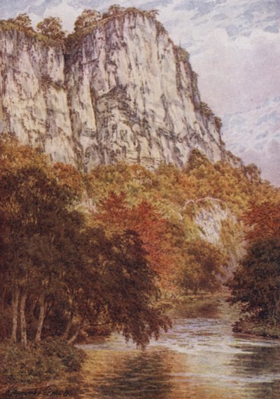 The High Tor, Matlock (colour litho) 作者 威廉·比斯科姆·加德纳