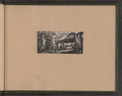科利内特在悲痛中离开，1821年。 作者 威廉·布雷克