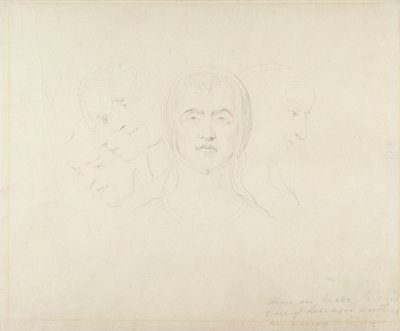 五位有远见的女性元首，1820年（纸上石墨） 作者 威廉·布雷克