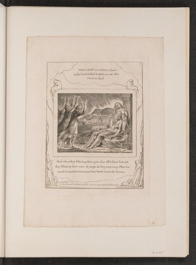 约伯的安慰者，1825年。 作者 威廉·布雷克