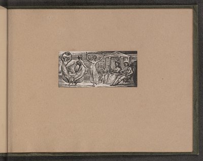 Menalcas看女人跳舞，1821年。 作者 威廉·布雷克