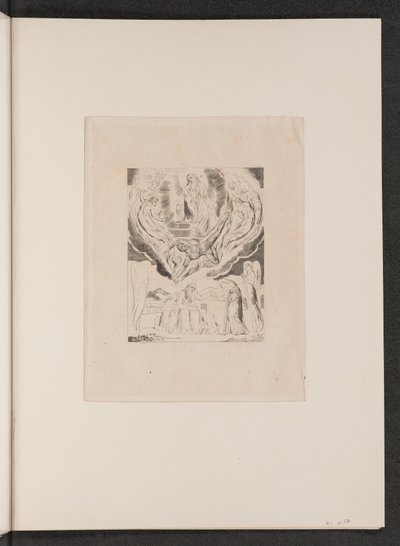 撒旦从主的面前走出去，1825年。 作者 威廉·布雷克