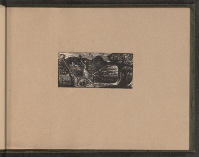 牧羊人赶走了狼，1821年。 作者 威廉·布雷克