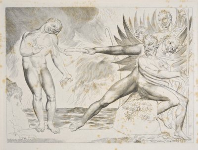 The Circle of the Corrupt Officials: The Devils tormenting Ciampolo Inferno, Canto XXII, illustration to the 