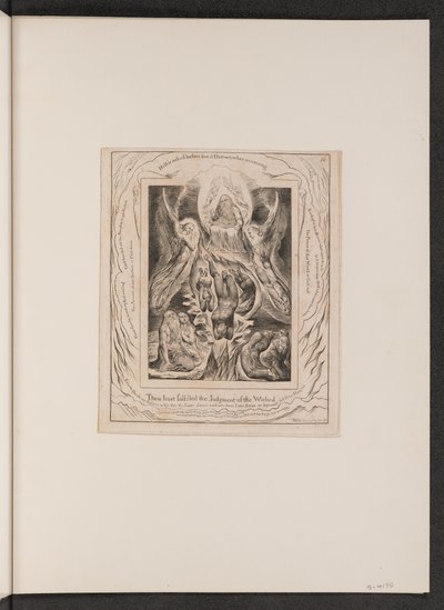 撒旦的堕落》，1825年。 作者 威廉·布雷克