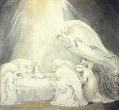 婴儿耶稣说他的祈祷，c.1805 作者 威廉·布雷克