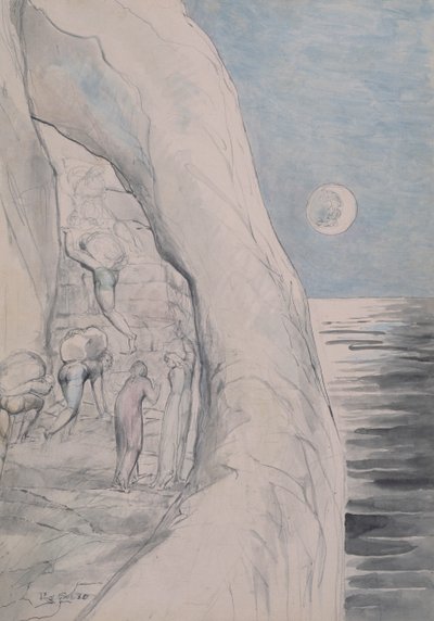 他们巨大的负担下的骄傲1824-27 作者 威廉·布雷克