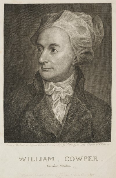 威廉·考珀（William Cowper），1802年。 作者 威廉·布雷克