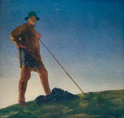 牧羊人听到黎明的枪声，c1910，c1932 作者 威廉·布莱米·杨