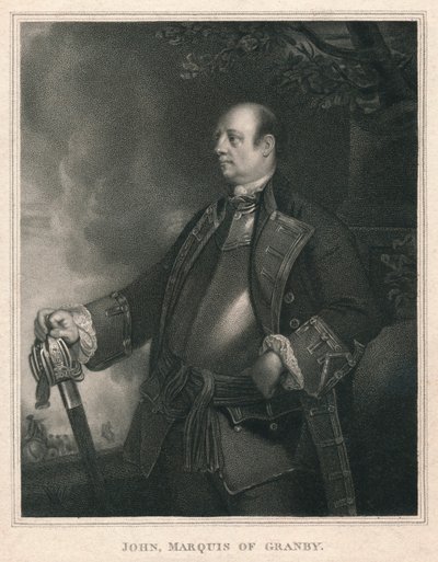约翰，格兰比侯爵，c1758-1760，1810年。 作者 威廉·邦德