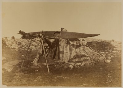 埃斯奎莫·图佩克（Esquimaux Toupek）或皮制帐篷，布拉德福德（Bradford）的“北极地区”，第121页，1873年 作者 威廉·布拉德福德