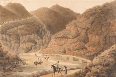 穿过尼什 (Nis) 和维拉维尔哈 (Vila Velha) 之间的山脉 作者 威廉·布拉德福德