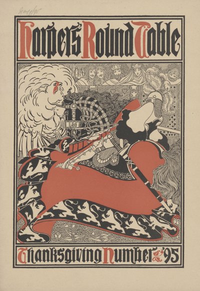 哈珀的圆桌会议-感恩节编号，1895年 作者 威廉布拉德利