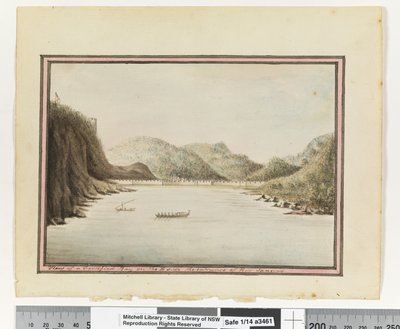 Opp. p. 39. `View of a Fortified Bay on the E side the entrance of Rio Janeiro