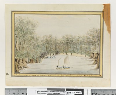 Opp. p. 70. `First interview with the Native Women at Port Jackson New South Wales