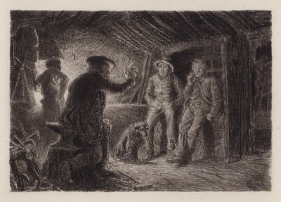 An Awesome Tale (engraving) 作者 威廉·布拉西 (后) 霍尔