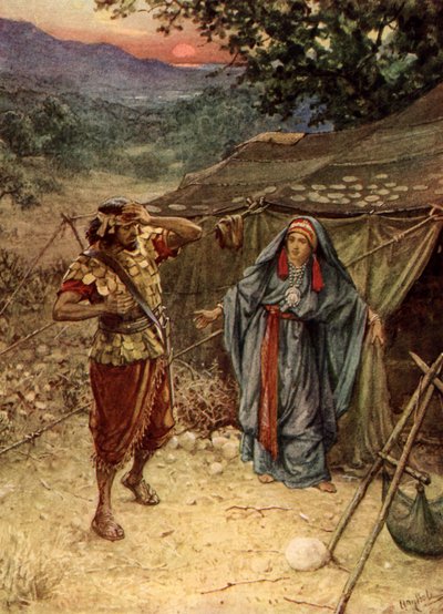 Jael Yael和Sisera  - 圣经 作者 威廉·布拉西·霍尔