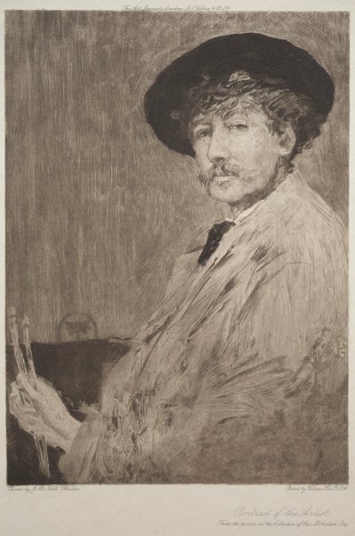 詹姆斯·麦克尼尔·惠斯勒（James McNeill Whistler），1897年。 作者 威廉·布拉西·霍尔