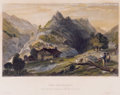 Balsille（basille）与Col de Guignevert和Col de Pis的景色 作者 威廉·布罗克顿