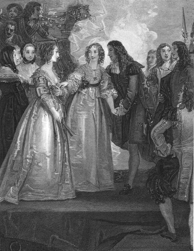 查尔斯二世（Charles II）在多佛（D670）接受奥尔良公爵夫人（1670，1804） 作者 威廉·布罗姆利