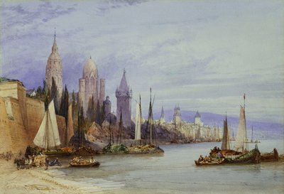 玛恩斯，莱茵河上，1895年 作者 威廉·卡洛