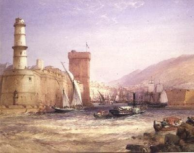 马赛的海港 作者 William Callow