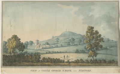 城堡教堂-教堂：水彩画，nd [？18th cent] 作者 威廉·卡特