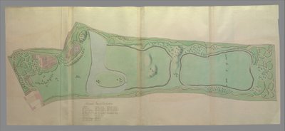 邱园的总体规划，1763年。 作者 威廉·钱伯斯