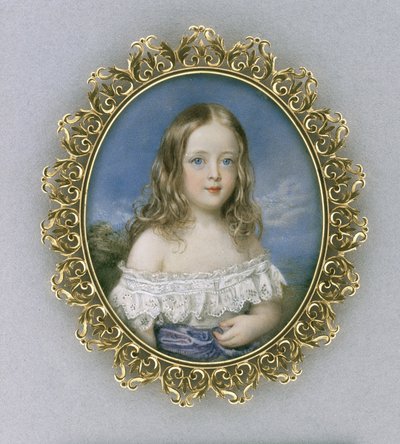 卡罗琳·荷兰（Caroline Holland），约1840年（象牙、,金，天鹅绒，丝绸和玻璃上的水彩画） 作者 威廉·查尔斯·罗斯