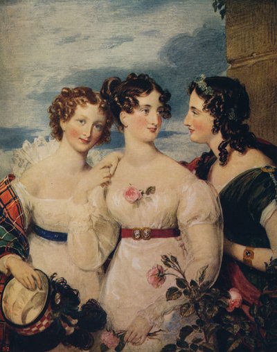 联盟：蓟，玫瑰，三叶草，c1850 作者 William Charles Ross
